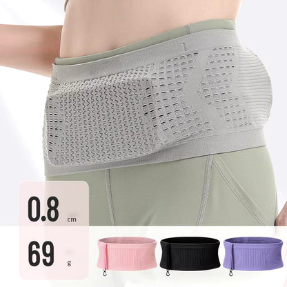 Slim Running Belt Money Belt Fanny Pack for Exercise Fanny Pack Holder for Cell Phone Money and Keys Adjustable Waist Pack